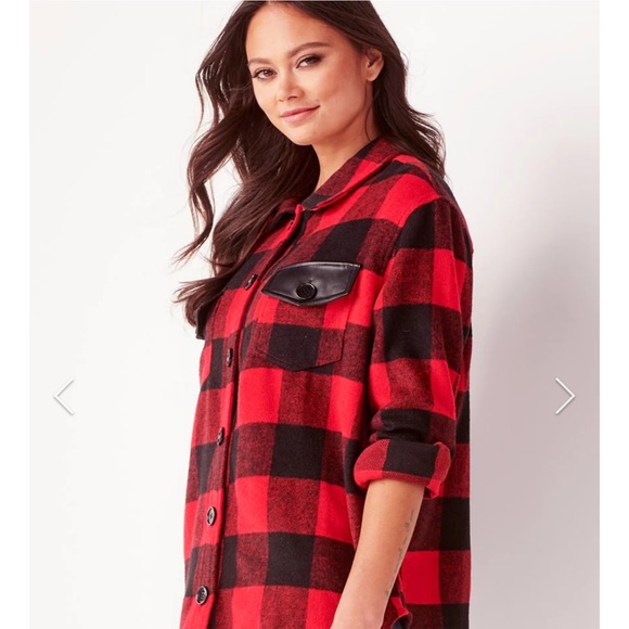 NWT Charlie Paige Check Shacket Size Small Retail $90 - Picture 3 of 3